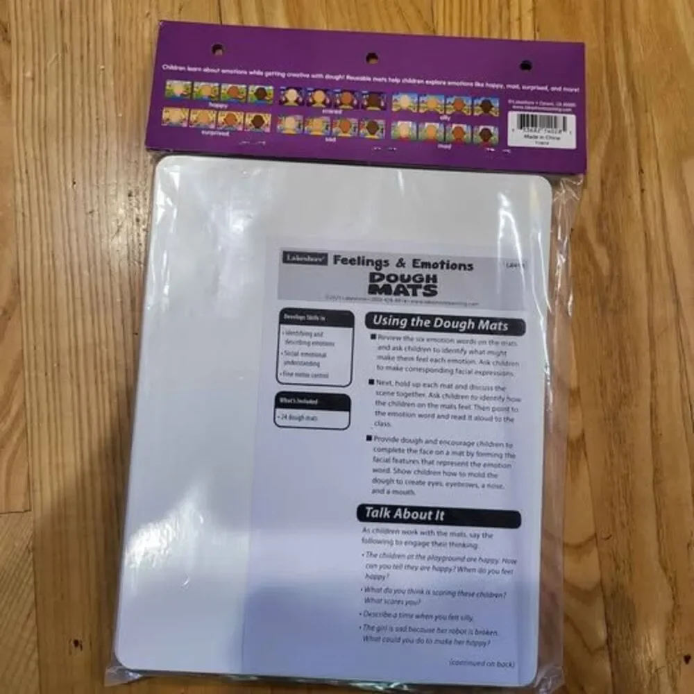 Lakeshore Feelings & Emotions Dough Mats set 24 mats modeling facial expressions